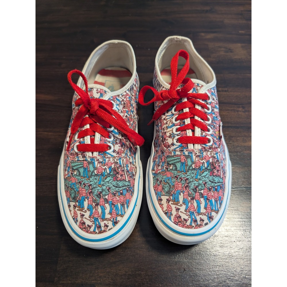 Vans Where's Waldo Land of Waldos Mens 9 Womens 10.5 Sneakers Shoes VN0A2Z5I38Z